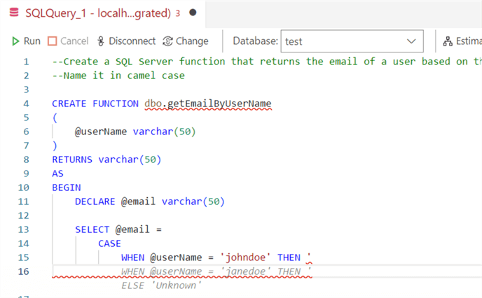 hit Enter to see the function autocomplete itself