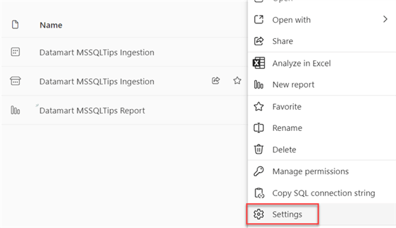 Get the Connection String