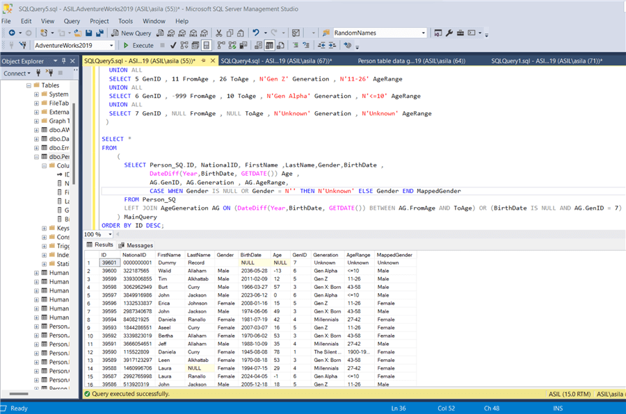 Unit Testing and Generate Test Data Sets for SQL Server Database Apps