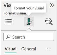 Formatting streams in visualizations panel