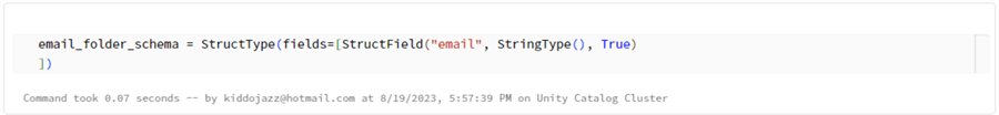 Set the schema for both the nested fields
