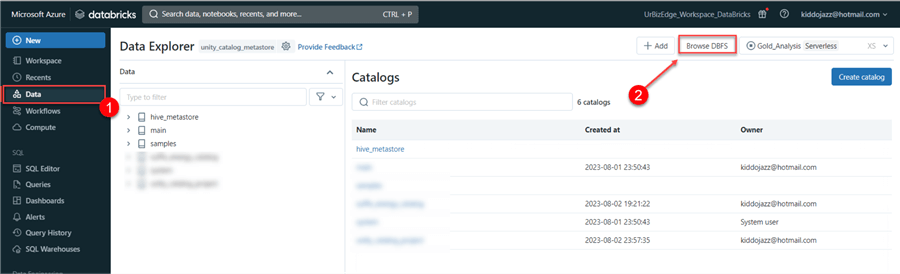 Browse DBFS