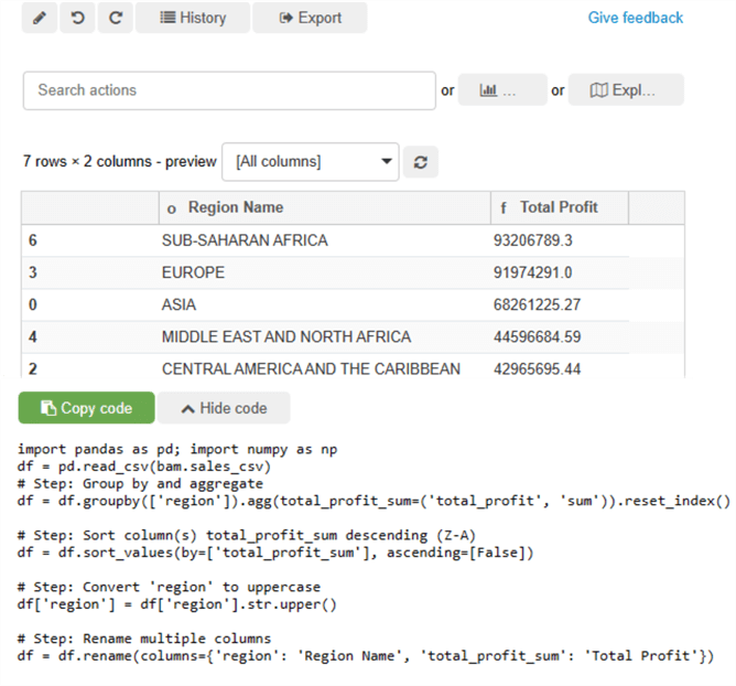 Databricks Assistant for AI and Bamboolib for No-Code Data Analysis