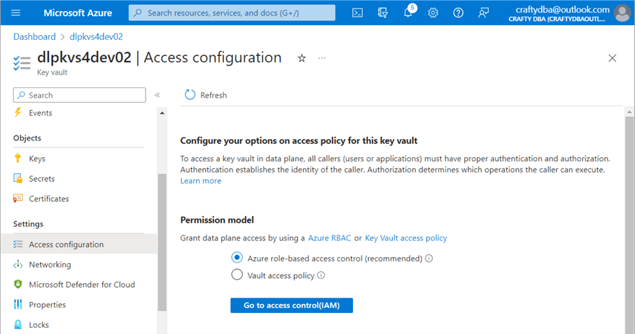 Deploy + Configure Delta Lakehouse - AKVS can use RBAC or ACLs
