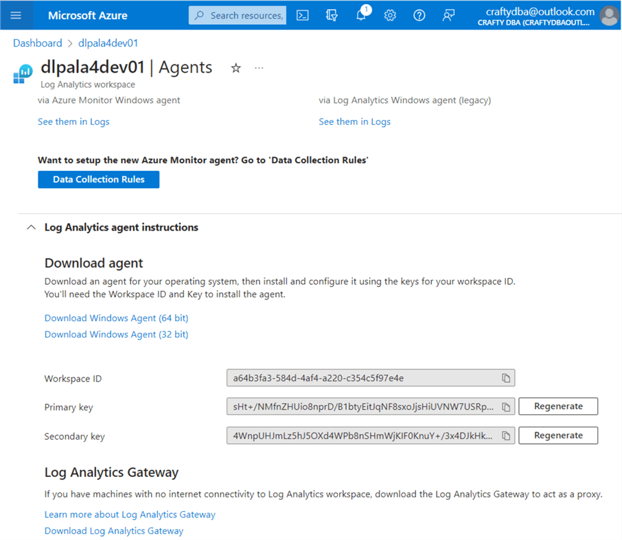 Deploy + Configure Delta Lakehouse - grab both workspace and primary key