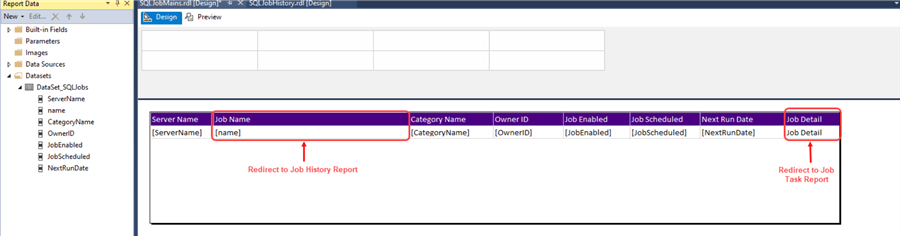 Clarity to look of report