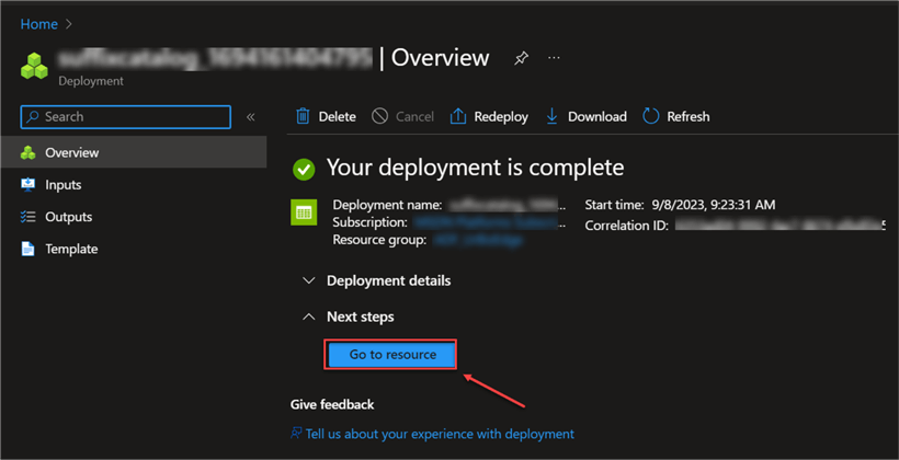 deployment complete