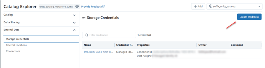 create credential