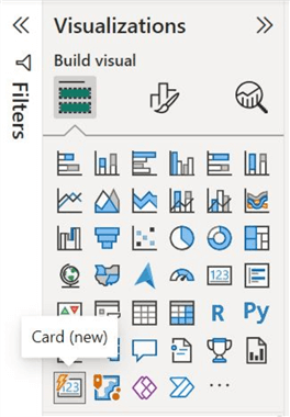 Visualizations panel in Power BI