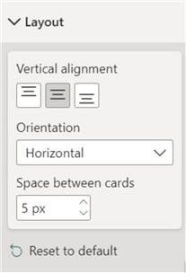 Layout formatting option