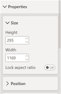Properties formatting option