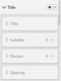 Title formatting option