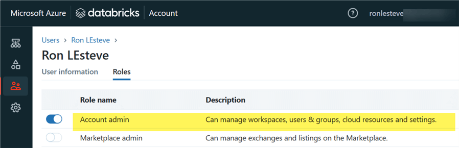 AccountAdmin Step to enable account admin