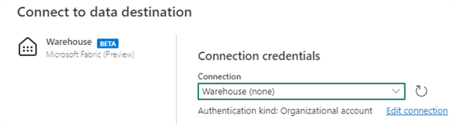 choose destination to connect to