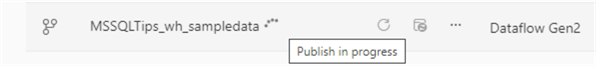 publish in progress