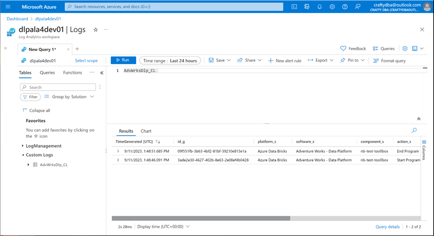 Databricks Processing - Part 1 - Start and End entry for sample notebook