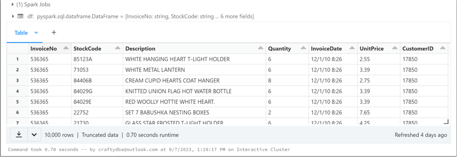 Databricks Processing - Part 1 - Read AVRO file format