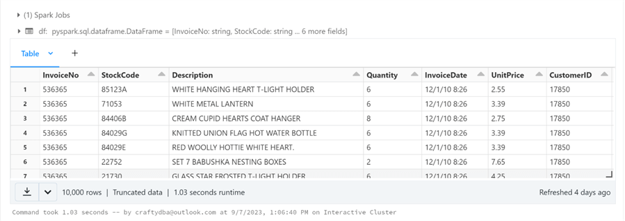 Databricks Processing - Part 1 - Read ORC file format
