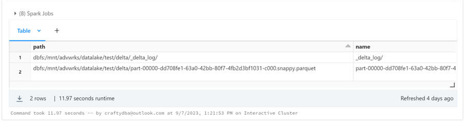 Databricks Processing - Part 1 - Write DELTA file format