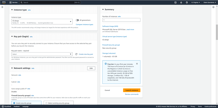 AWS EC2 Dashboard