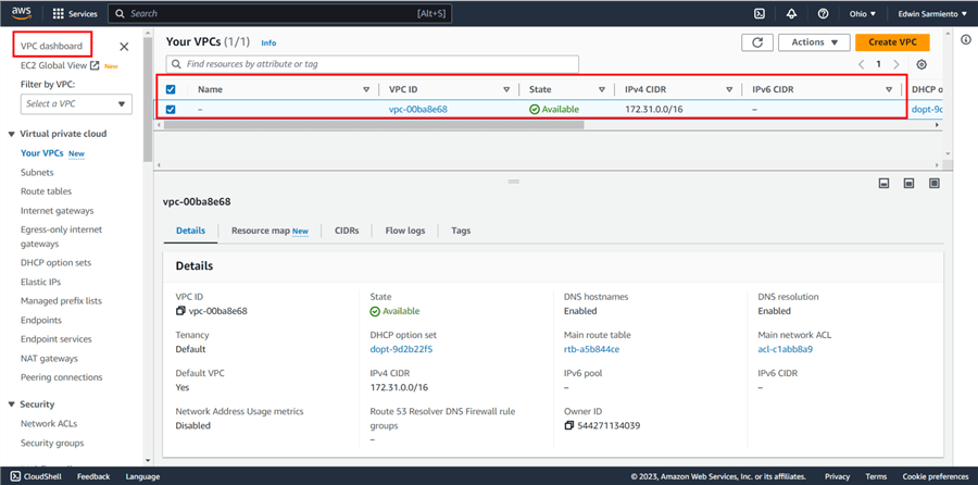 AWS EC2 Dashboard