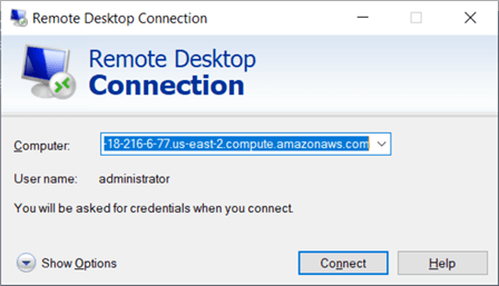 remote desktop connection