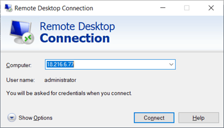 remote desktop connection