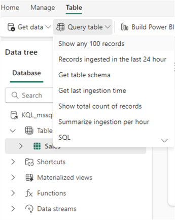 show first 100 rows from user interface