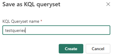 give the queryset a name