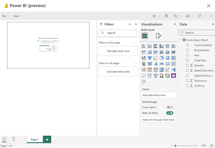 power bi on top of KQL