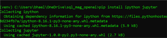 Install Jupyter on the command line