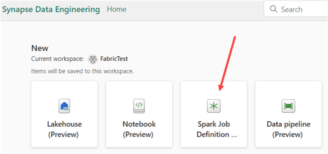 Spark Job Definition