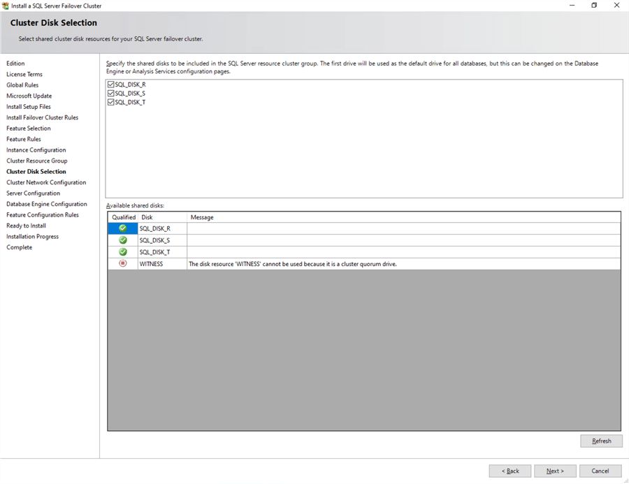 Install SQL Server 2022 on Windows Server 2022 Failover Cluster WSFC