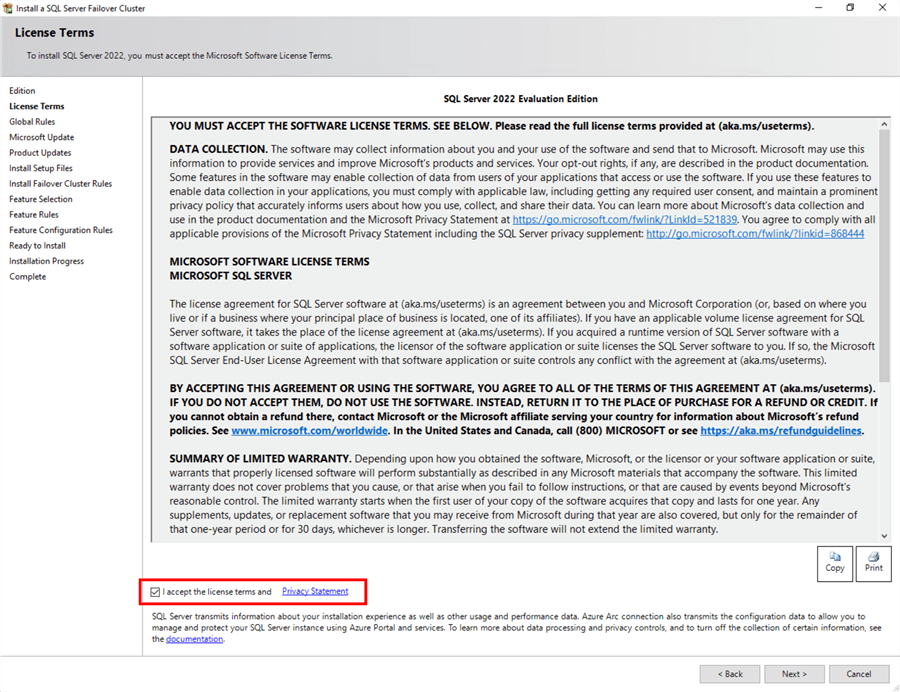 Step 4 License Terms