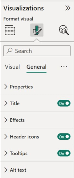 General formatting