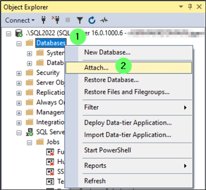 Attach Database