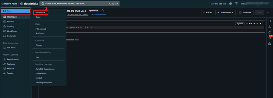 Azure Databricks Workspace