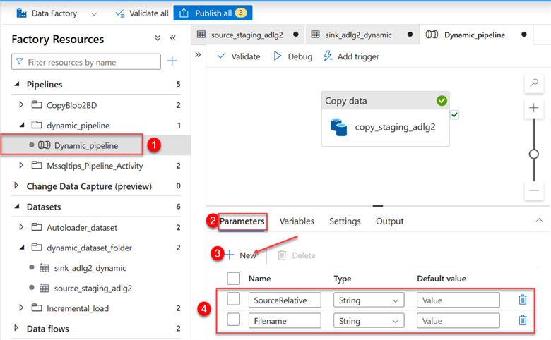 Azure Data Factory to Move Data using ForEach and Lookup Activities