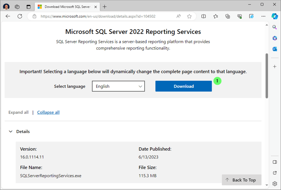 Download SSRS 2022