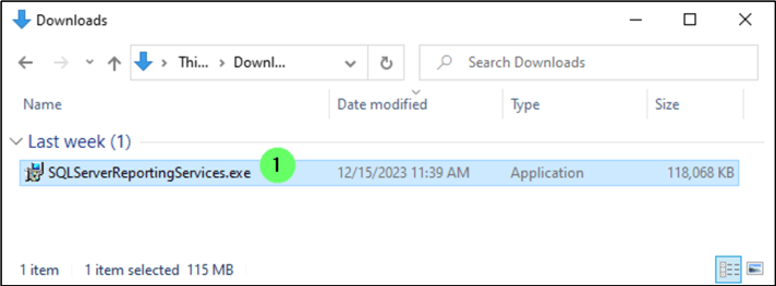 Download folder
