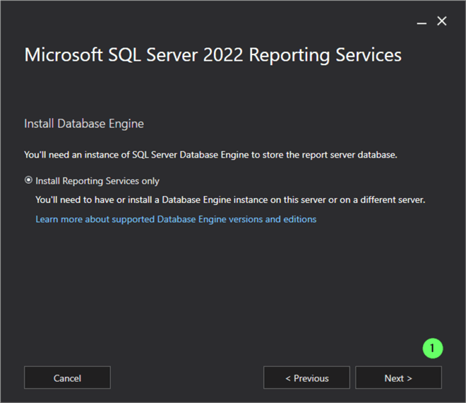 Install SSRS