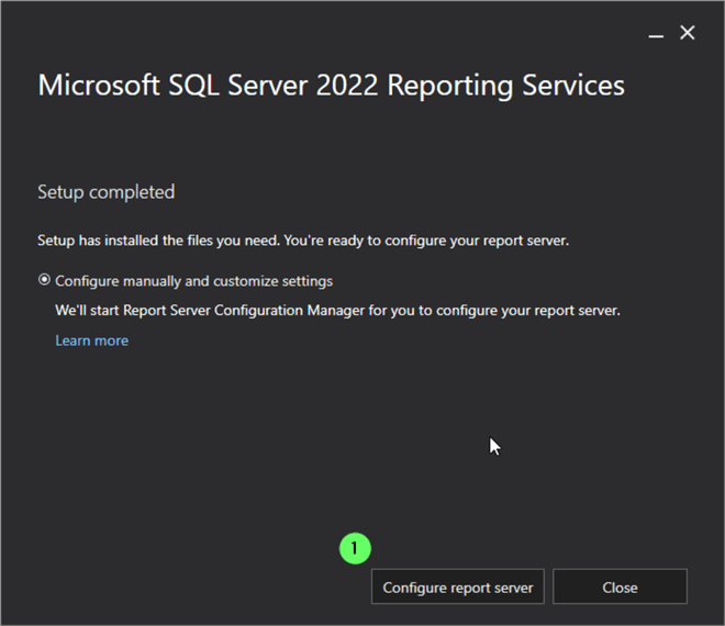 Configure SSRS