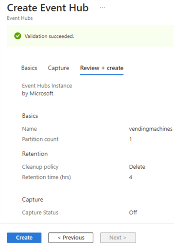 event hub validation