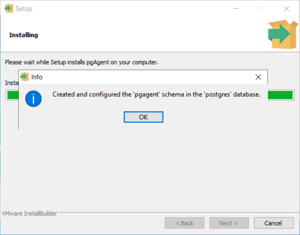 IaaS - Azure PostgreSQL - create pgagent - schema / catalog