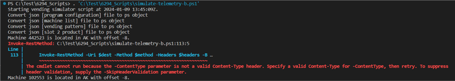 content-type error