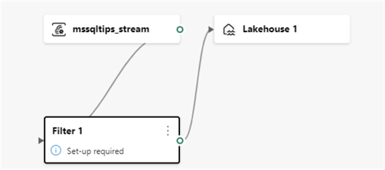 connect the filter operation to the other objects