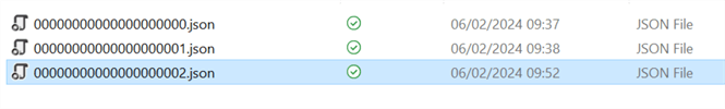 delta transaction log after loading table + first select