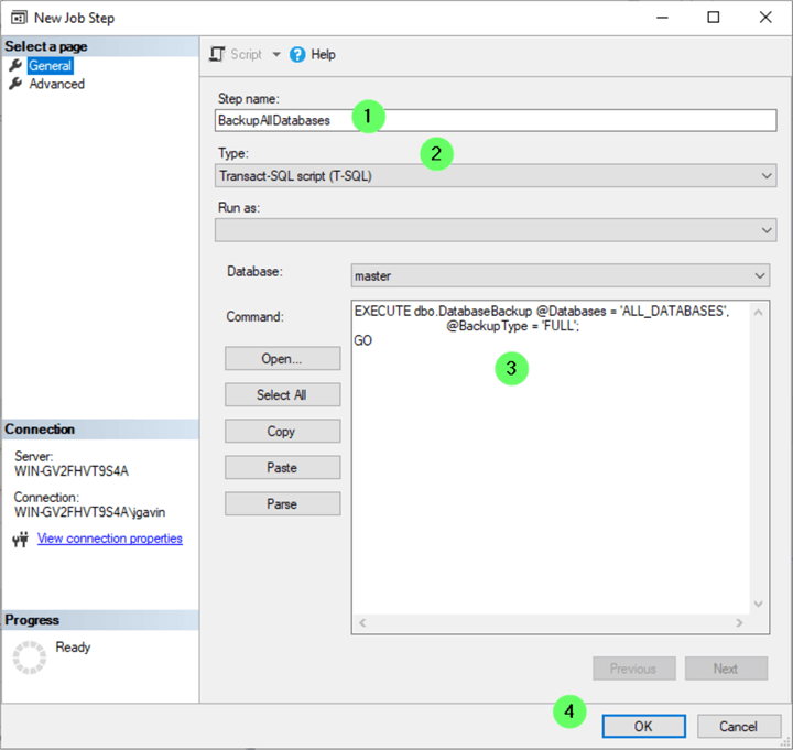 Create SQL Agent Job 3