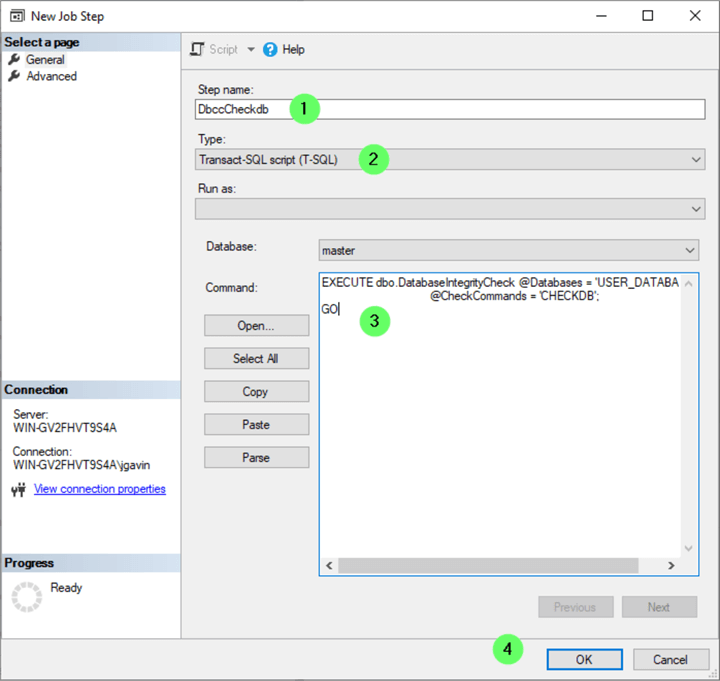 Create SQL Agent Job 5