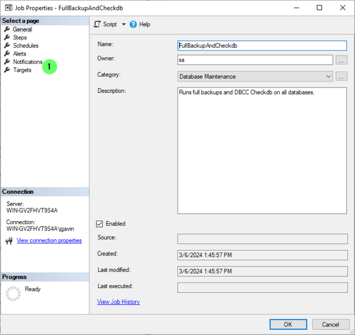 Create SQL Agent Job 9